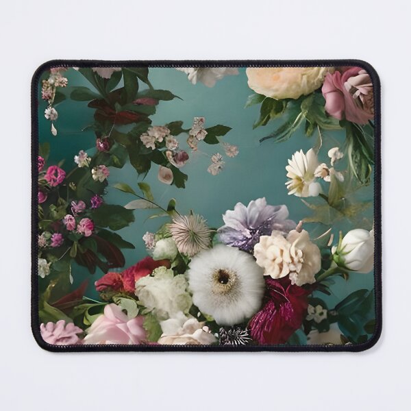 Item preview, Dimensional Blossoms: A Chiaroscuro Painting with Intricate Floral Layers designed and sold by nouveaudecor.