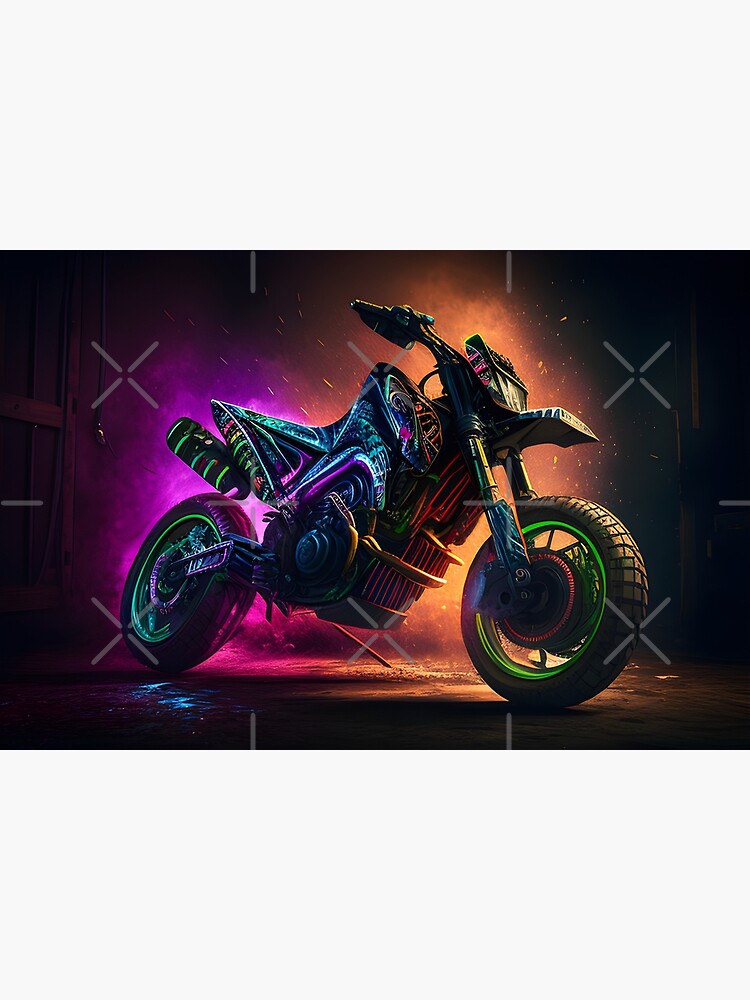 dirt bike neon lights