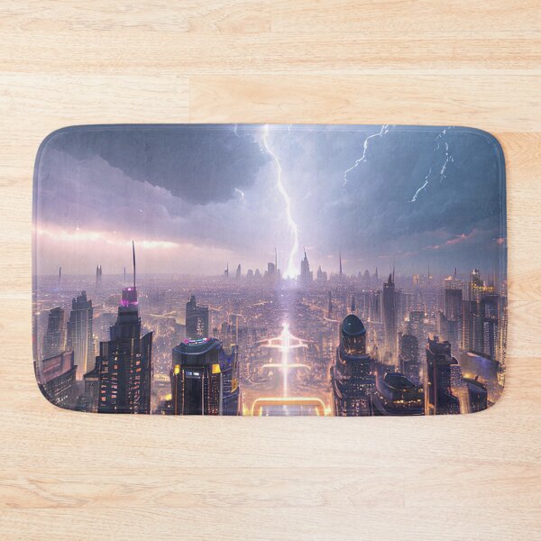 Item preview, Elevate Your Decor with a Floating City in the Clouds Matte Painting designed and sold by D3monic.