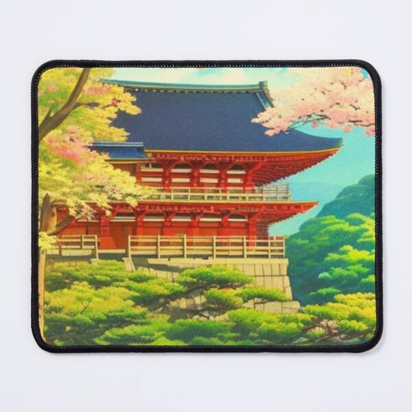 Item preview, A Beautiful Japanese Temple - Anime scenery designed and sold by hedoniism-shop.