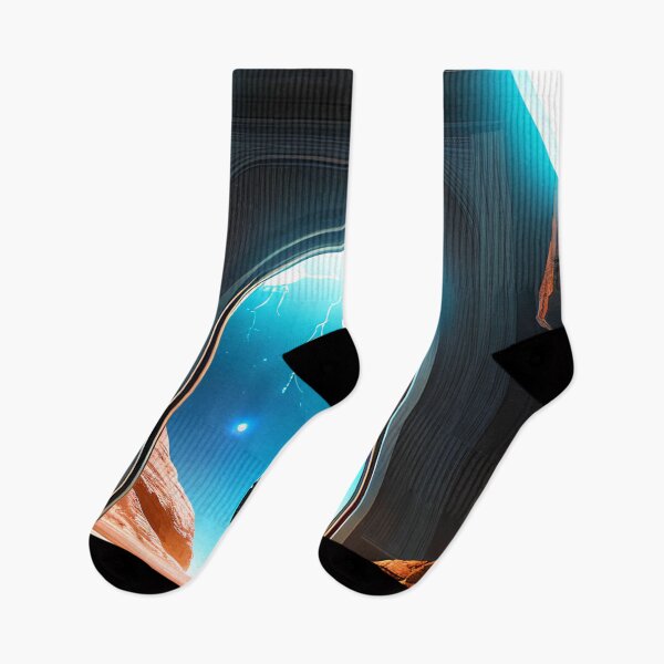 Item preview, Embark on a Journey Through the Universe: A Person Stands Before a Barren Planet's Glowing Door designed and sold by D3monic.