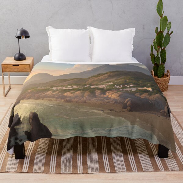 Item preview, Escape to a Small City by the Beach with a Mountain View designed and sold by D3monic.