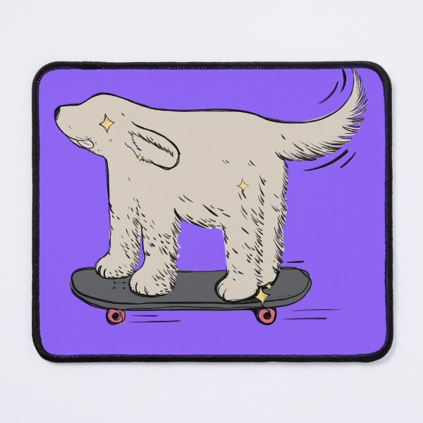 Item preview, Labrador beige skater on electric violet designed and sold by Itsdomd.