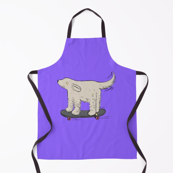 Item preview, Labrador beige skater on electric violet designed and sold by Itsdomd.