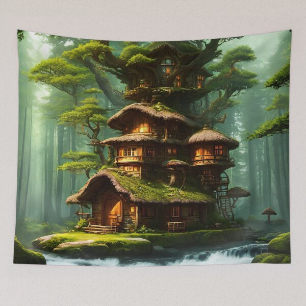 Item preview, Escape to the Beauty of a Green Forest Oasis designed and sold by D3monic.