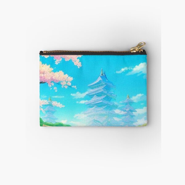 Item preview,  Japanese Temples with pink cherry trees Aesthetic designed and sold by hedoniism-shop.