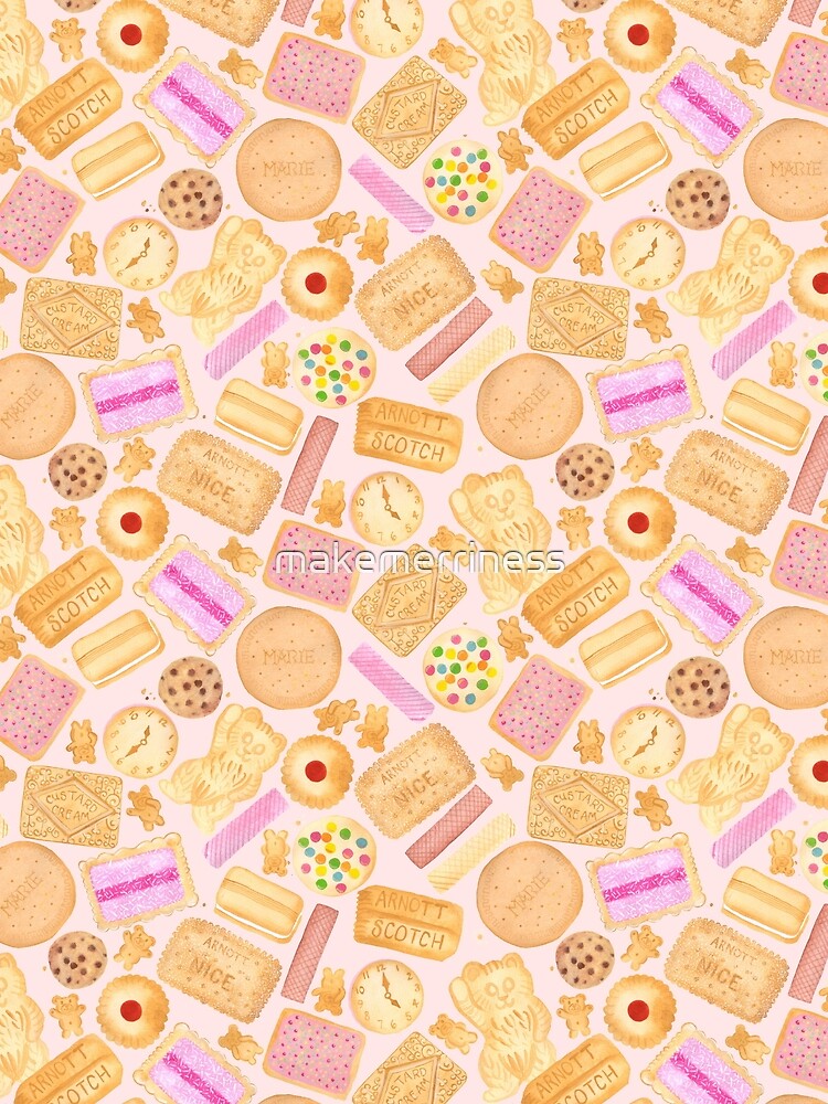 Assorted Biscuits - Pink by makemerriness