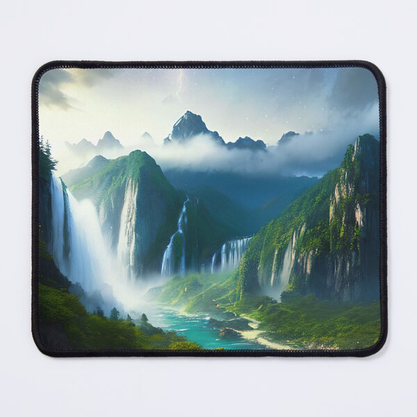 Item preview, Escape to the Majestic Mountains and Starry Skies: A Waterfall Wonderland designed and sold by D3monic.