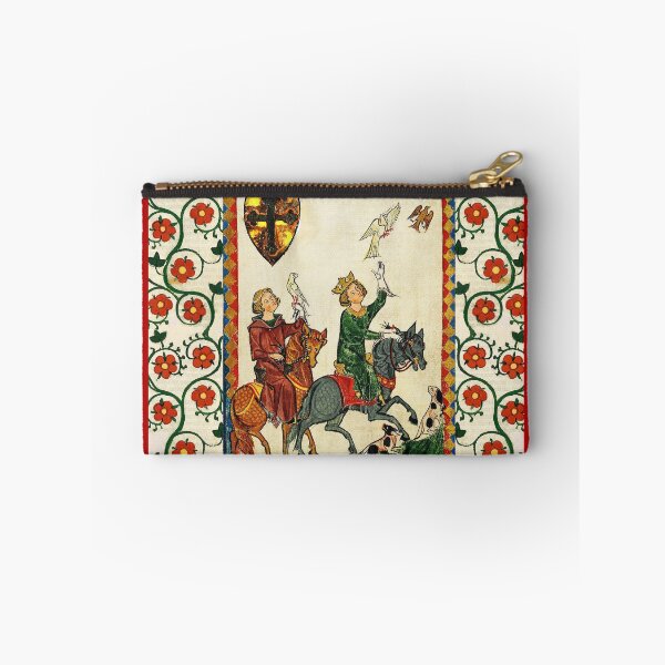 Item preview, KING KONRAD THE YOUNGER ON HORSEBACK WITH FALCONS,MEDIEVAL FALCONRY MINIATURE WITH WILD ROSES designed and sold by BulganLumini.
