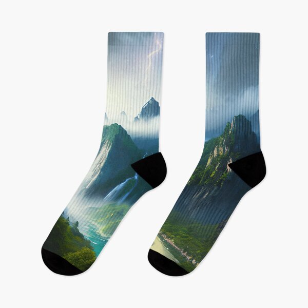 Item preview, Escape to the Majestic Mountains and Starry Skies: A Waterfall Wonderland designed and sold by D3monic.