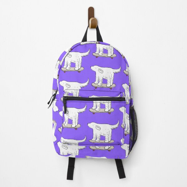 Item preview, Labrador white skater on electric violet designed and sold by Itsdomd.