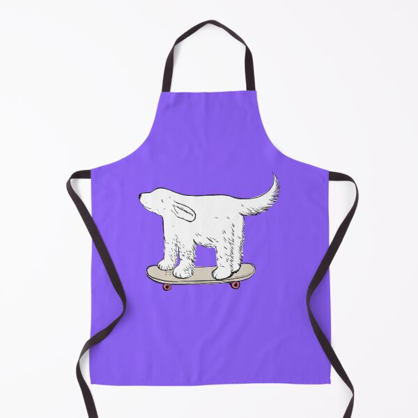 Item preview, Labrador white skater on electric violet designed and sold by Itsdomd.
