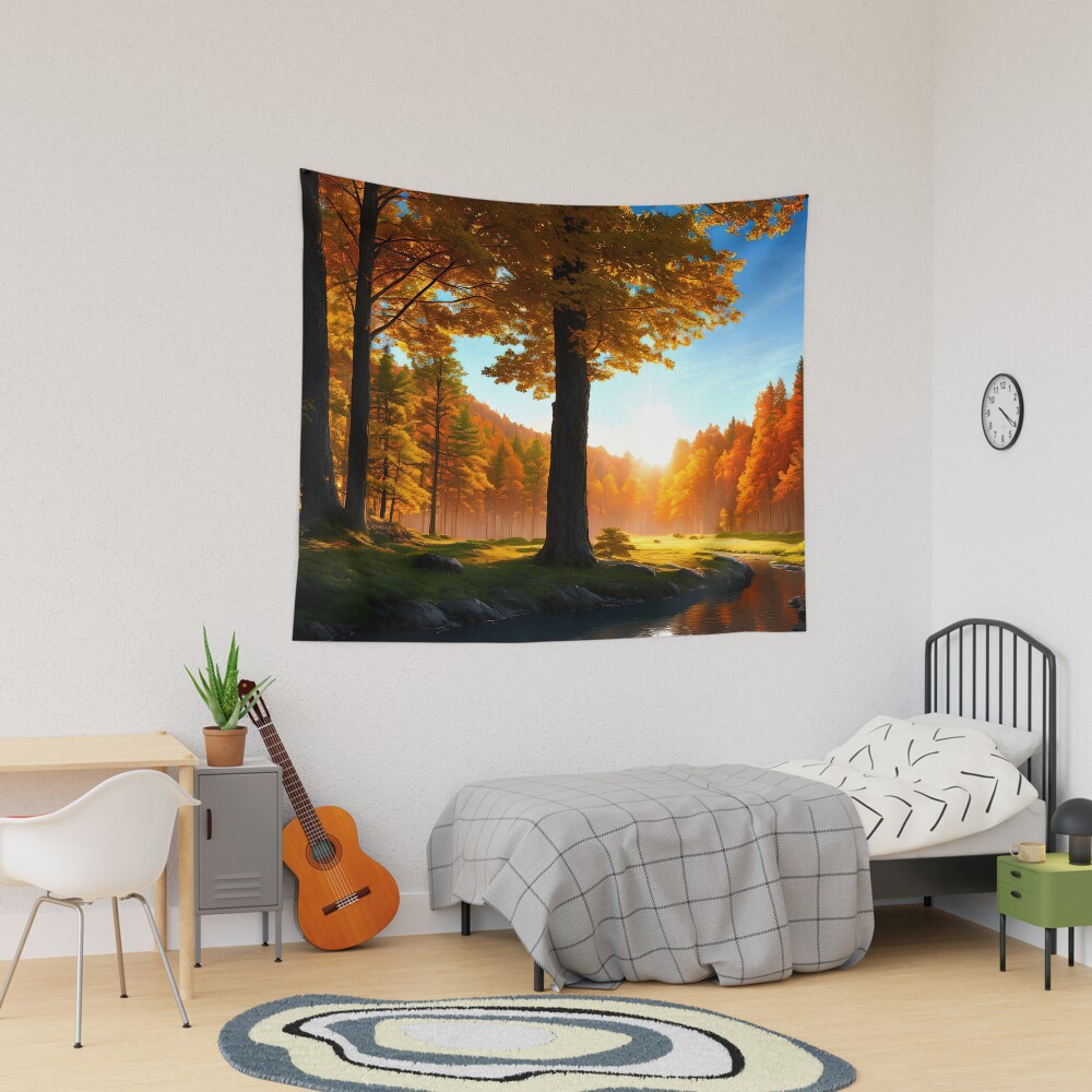 Vista previa del artículo con la obra «Tela decorativa», diseñado y vendido por D3monic.