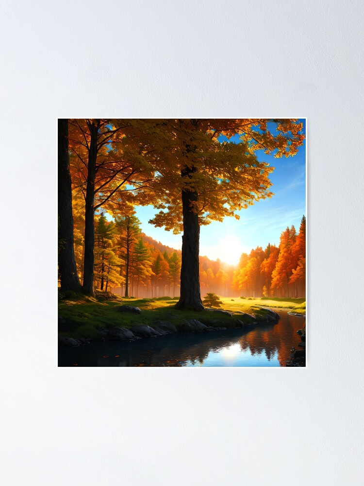 Imagen 1 de 3, Póster con la obra Experience the Beauty of Sunrise in the Forest, diseñada y vendida por D3monic.