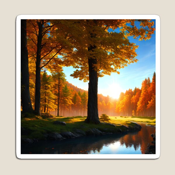 Item preview, Experience the Beauty of Sunrise in the Forest designed and sold by D3monic.