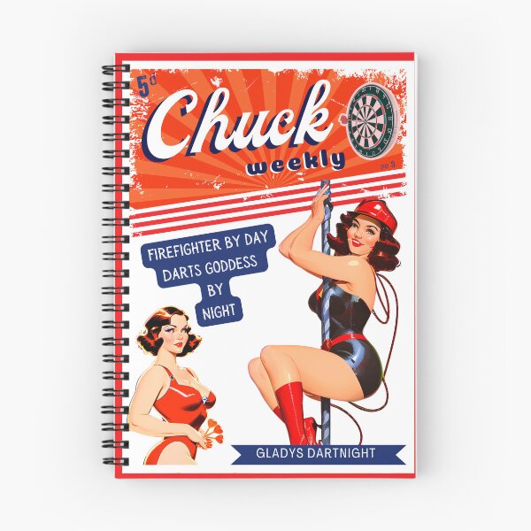 Item preview, darts magazine chuck weekly Gladys Dartnight designed and sold by freemancreative.