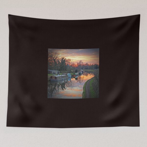 Item preview, Sunset at Stanny Lunt Bridge, Church lane, Grappenhall Village, Warrington, Cheshire designed and sold by Local gifts from HotpixUK .