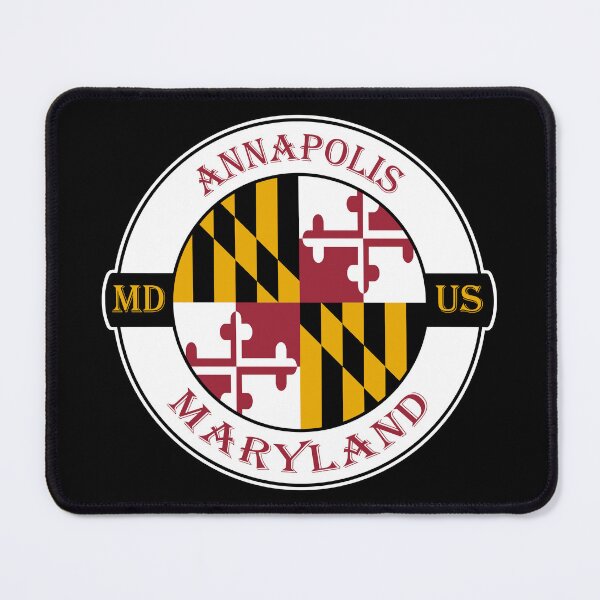 Item preview, Annapolis Maryland Flag USA Seal Stamp Badge Travel Souvenir designed and sold by TeeHome.