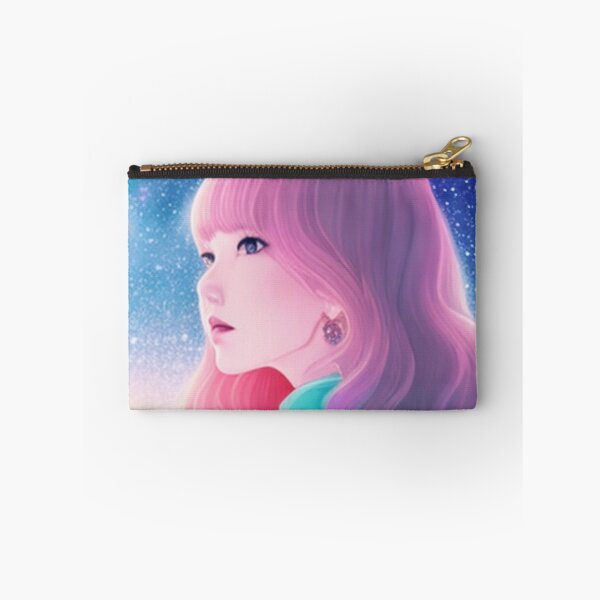 Item preview, Woman with pink hair on the horizon of dreams designed and sold by Girly-Universe.