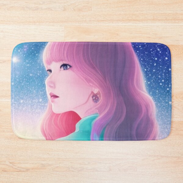 Item preview, Woman with pink hair on the horizon of dreams designed and sold by Girly-Universe.