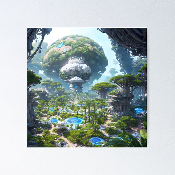 Item preview, Explore the Bioluminescent Planets and Their Colorful Vegetation designed and sold by D3monic.
