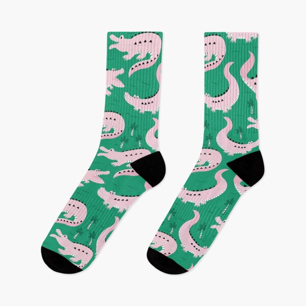 Item preview, Crocodile Pink & Green designed and sold by Insvy Design Studio.