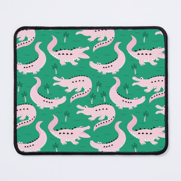 Artikelvorschau, Krokodil Pink & Grün entworfen und verkauft von Insvy Design Studio.