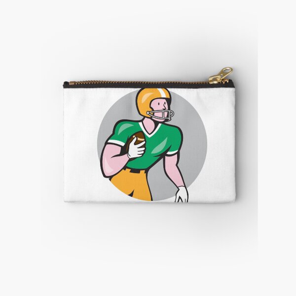 Item preview, American Football Player Rusher Circle Retro designed and sold by patrimonio.