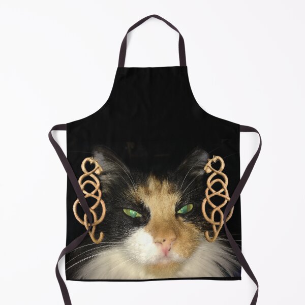 Item preview, Calico Cat with Celtic Cat Carvings designed and sold by SignsOfSpirit.