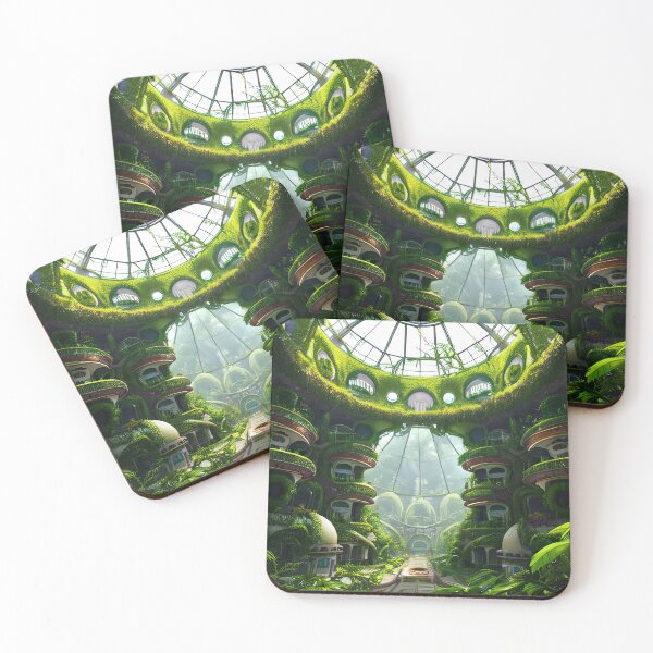 Item preview, Get Lost in the Beauty of a Steampunk Overgrown Utopia City designed and sold by D3monic.