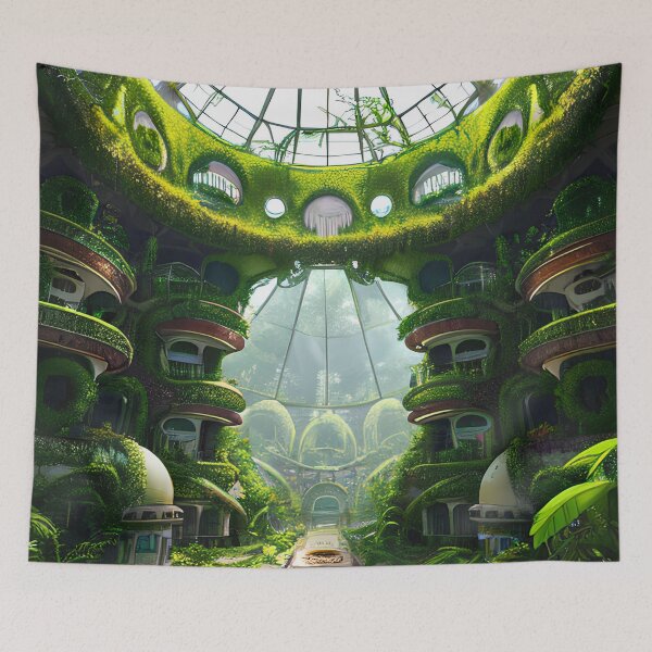 Item preview, Get Lost in the Beauty of a Steampunk Overgrown Utopia City designed and sold by D3monic.