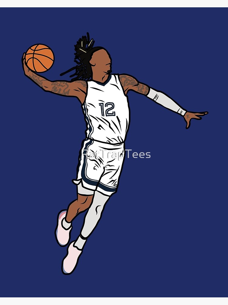 Ja Morant Memphis Grizzlies Jersey Art Board Print by SAYIDOWjpg