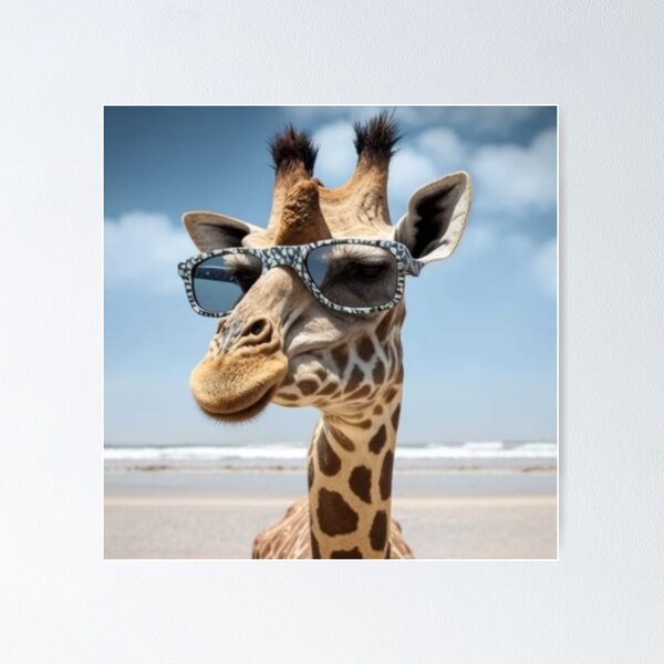 Item preview, Giraffe Sunglasses designed and sold by TNinjaShirts.