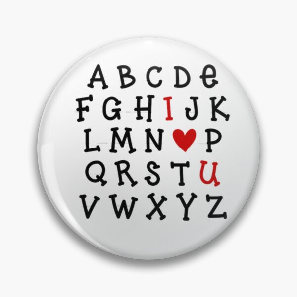 Aperçu de l'œuvre phabet ABC Je t'aime T-shirt Saint Valentin Coeur Cadeaux créée et vendue par FrankArt01.
