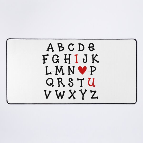 Aperçu de l'œuvre phabet ABC Je t'aime T-shirt Saint Valentin Coeur Cadeaux créée et vendue par FrankArt01.