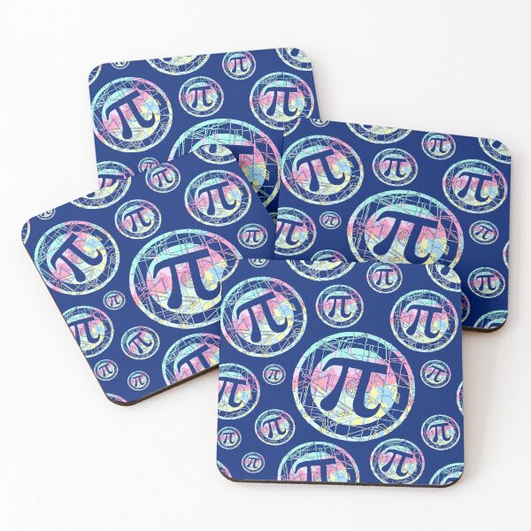Item preview, Pi Day Symbol Pastel Tie Dye on Dk Blue designed and sold by MudgeStudios.