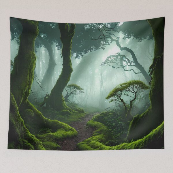 Item preview, Get Lost in the Enchanted Forest: A World of Twisted Trees and Dark Clouds designed and sold by D3monic.