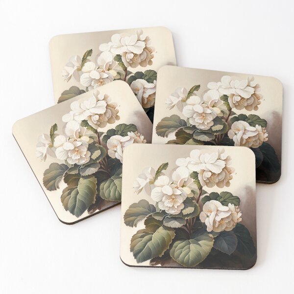 Item preview, White Begonias  designed and sold by Vanover Designs.