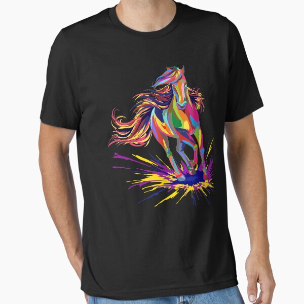 Item preview, Horse Watercolor Print Shirt Horse Riding Racing Gifts T-shirt for Horse Lovers designed and sold by LiqueGifts.
