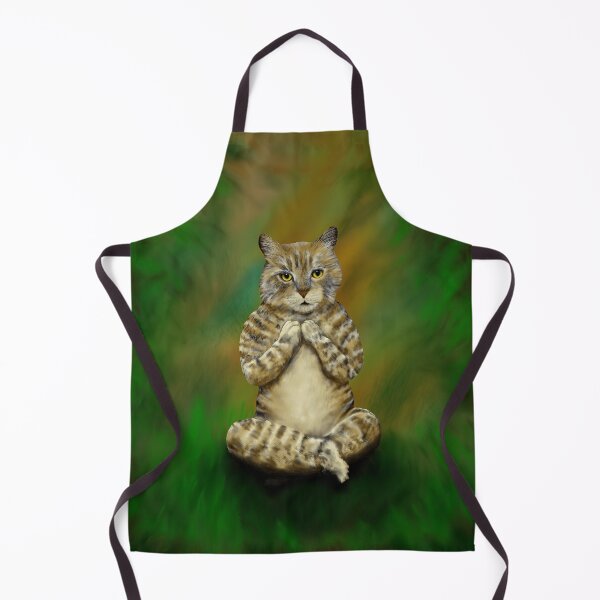 Item preview, BREATHE IN, RAGE OUT - MEDITATING YOGA CAT designed and sold by Danicus666.