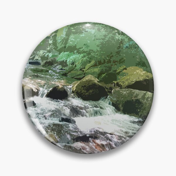 Item preview, Golitha Falls Liskeard Cornwall. Cornish gift. Travel poster designed and sold by BarbaraGlebska.