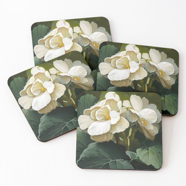 Aperçu de l'œuvre White Begonias créée et vendue par Vanover Designs.