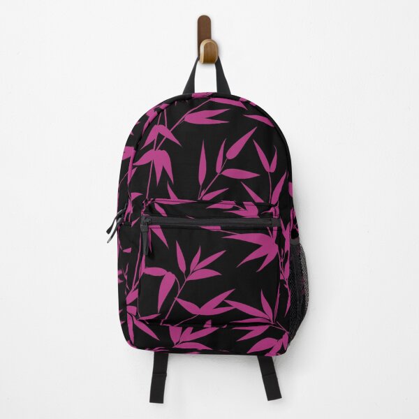 Item preview, Stylish Japanese Floral Pattern with Magenta Bamboo Leaves designed and sold by SoccaTamam.