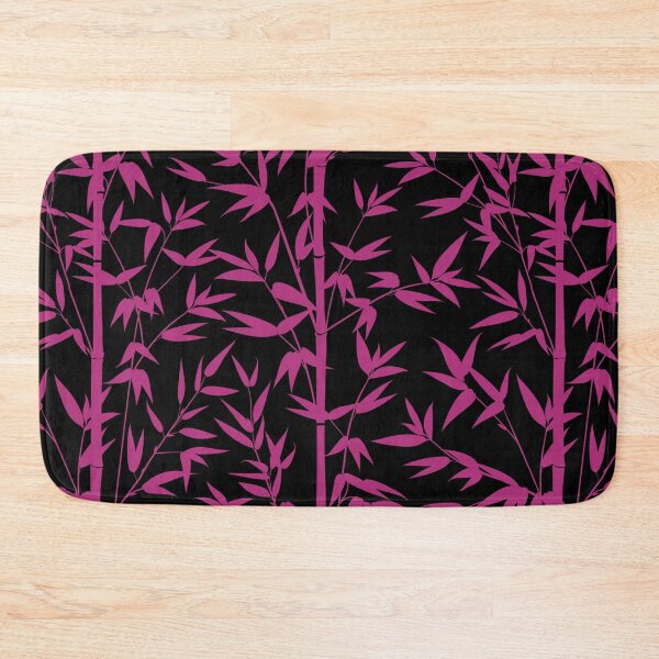 Item preview, Stylish Japanese Floral Pattern with Magenta Bamboo Leaves designed and sold by SoccaTamam.