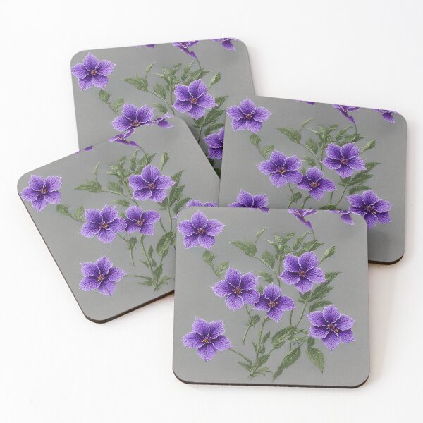 Artikelvorschau, Violette Blumen für Februar entworfen und verkauft von FamiliarPufferfish.