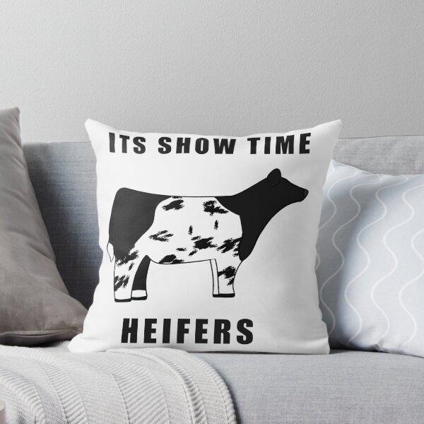 Item preview, ITS SHOW TIME HEIFERS Black and white designed and sold by Horsequeenozie.