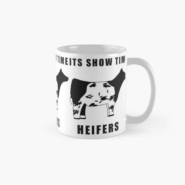 Item preview, ITS SHOW TIME HEIFERS Black and white designed and sold by Horsequeenozie.