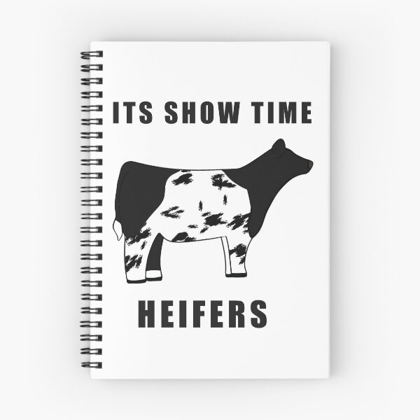 Item preview, ITS SHOW TIME HEIFERS Black and white designed and sold by Horsequeenozie.