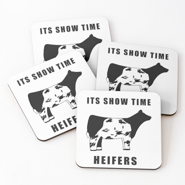 Item preview, ITS SHOW TIME HEIFERS Black and white designed and sold by Horsequeenozie.