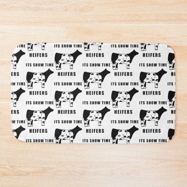 Item preview, ITS SHOW TIME HEIFERS Black and white designed and sold by Horsequeenozie.